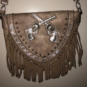 Western fringe purse